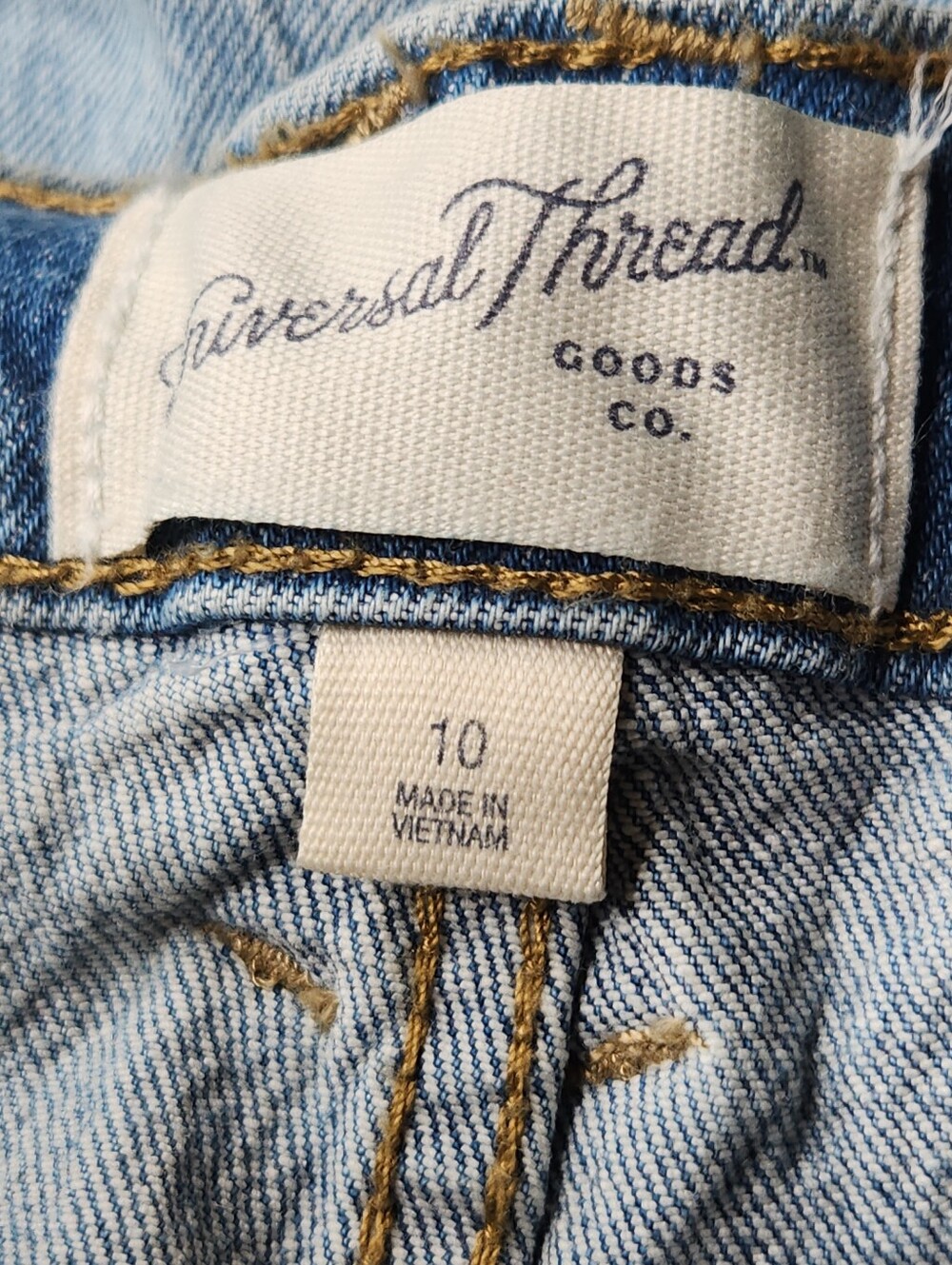 Women's High-Rise Denim Midi Skirt - Universal Thread Light Wash 10 - Picture 6 of 12